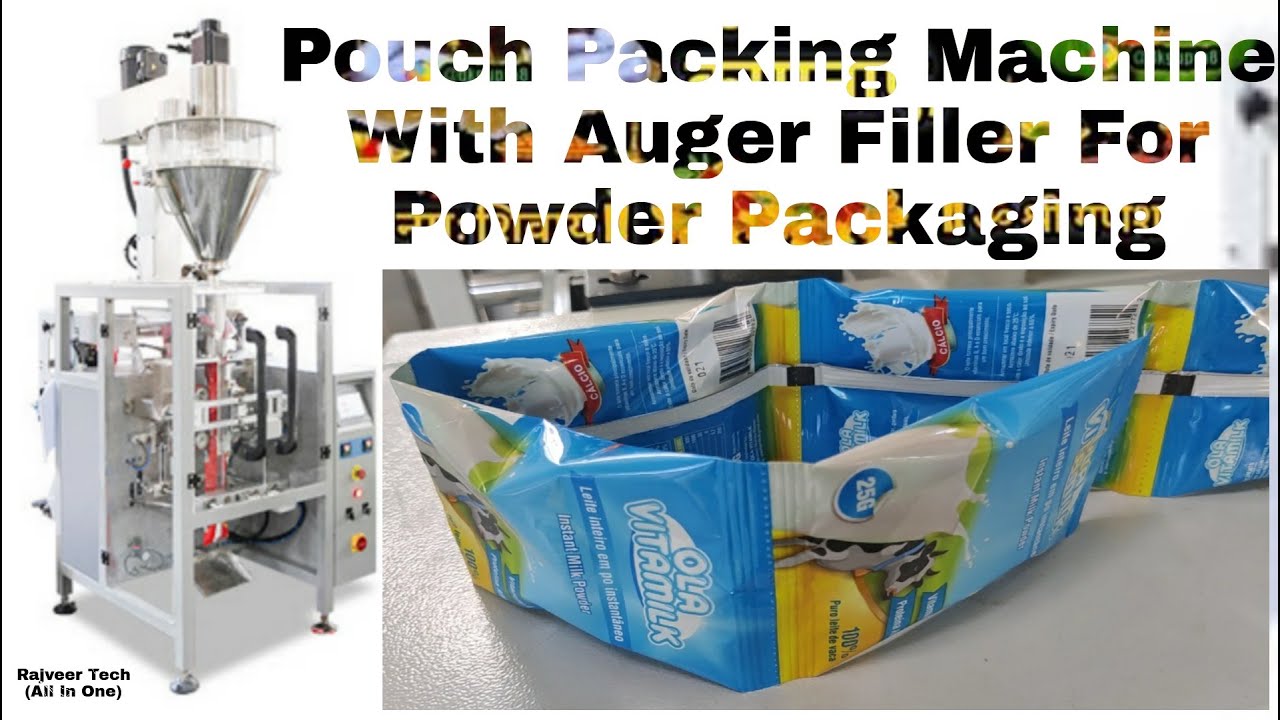 Pouch Packing Machine With Auger Filler For Powder Packaging | Automatic Auger Filler Machine