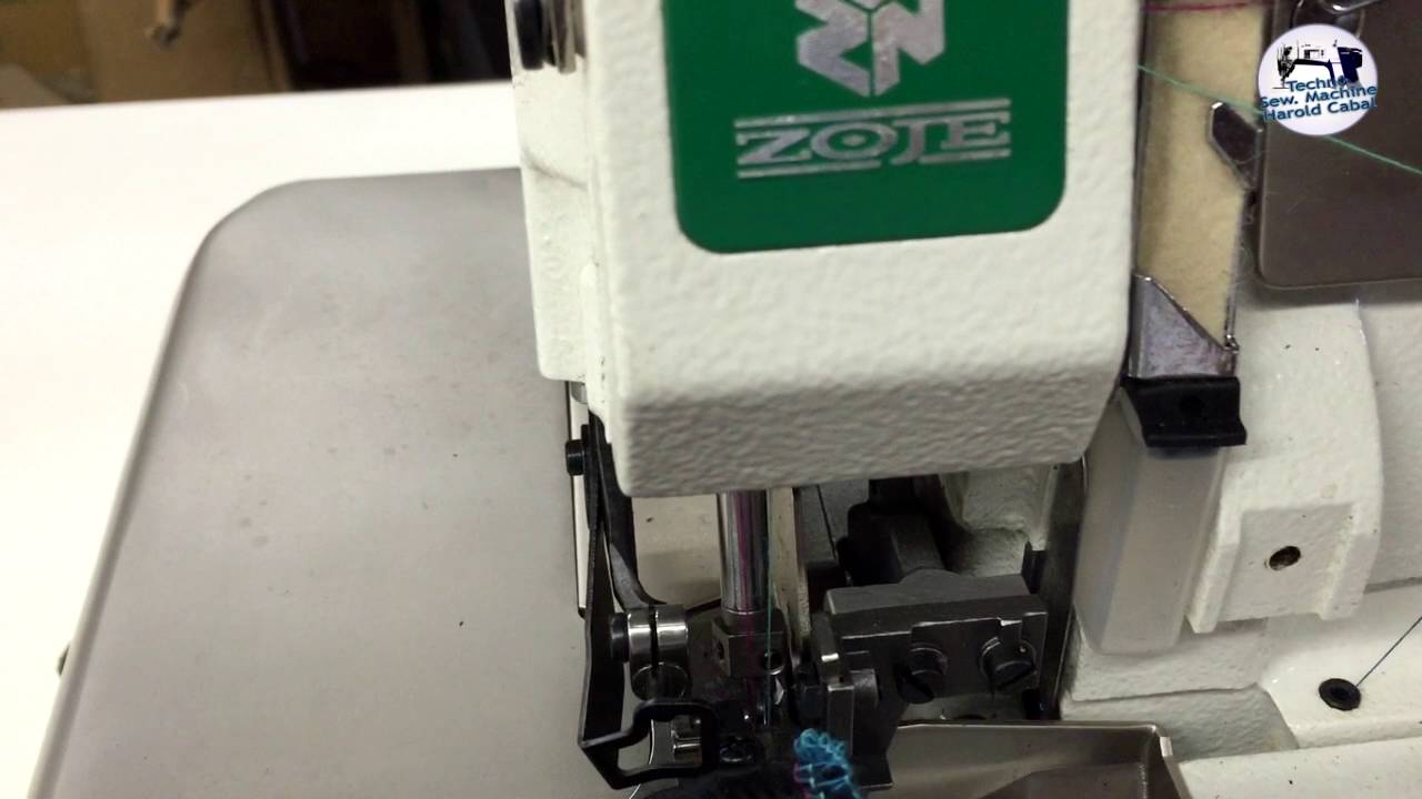 Como funciona una maquina overlock (fileteadora) ZOJE ZJ 752-181BD