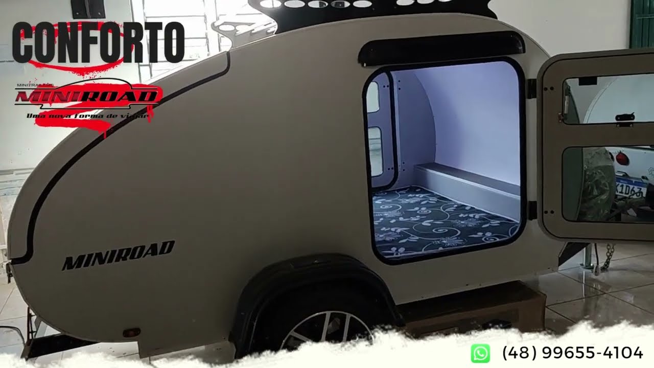 Mini Trailer Miniroad - Compacto e confort&aacute;vel