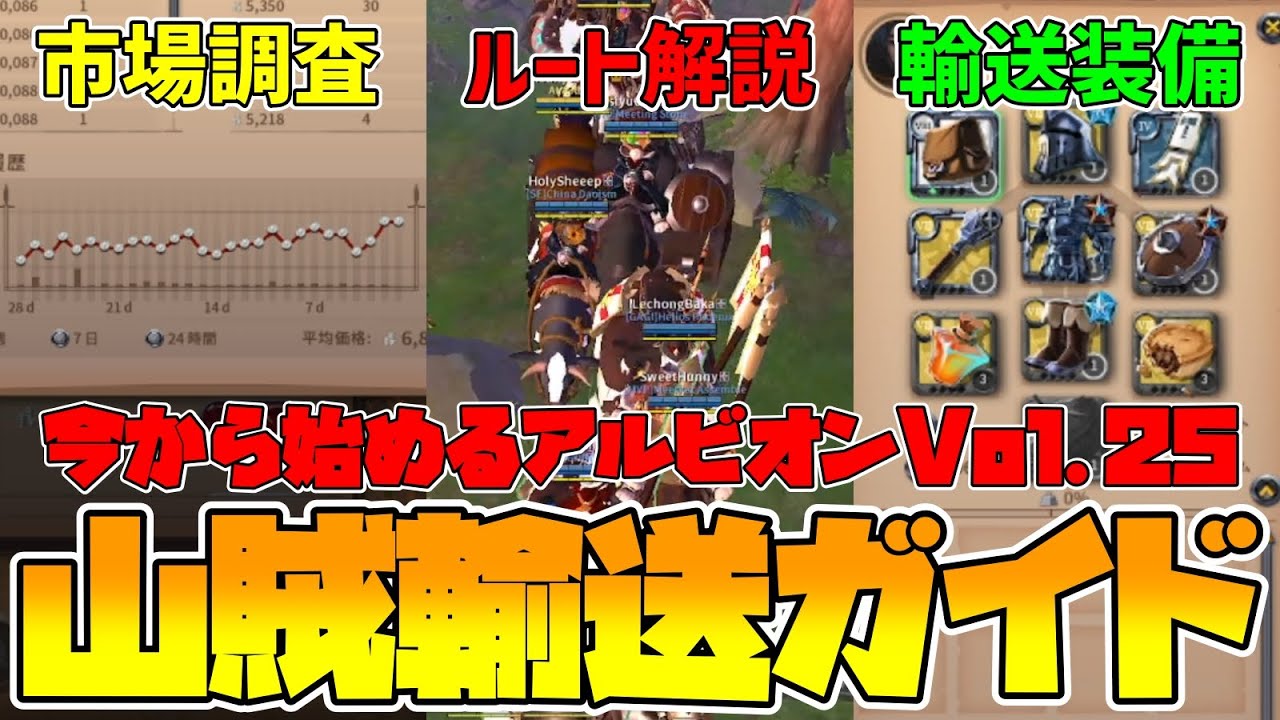 【Albion】億万長者の最短ルート！山賊輸送徹底解説！初心者から上級者までオススメの最強金策！今から始めるアルビオンVol.25【アルビオンオンライン】【VOICEVOX:四国めたん】