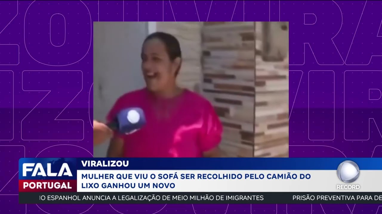 Viralizou: Camião do lixo leva sofá