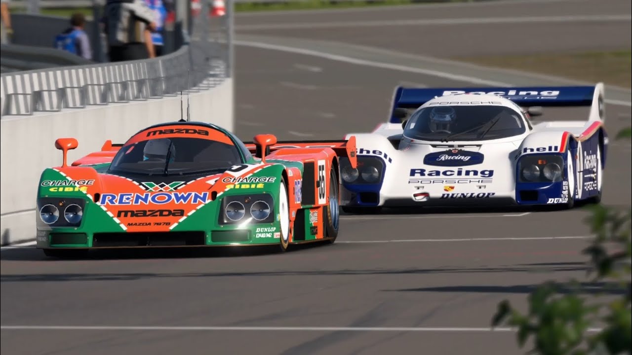 Mazda 787B 1991 vs Porsche 962 C 1986 at Nordschleife Track Day