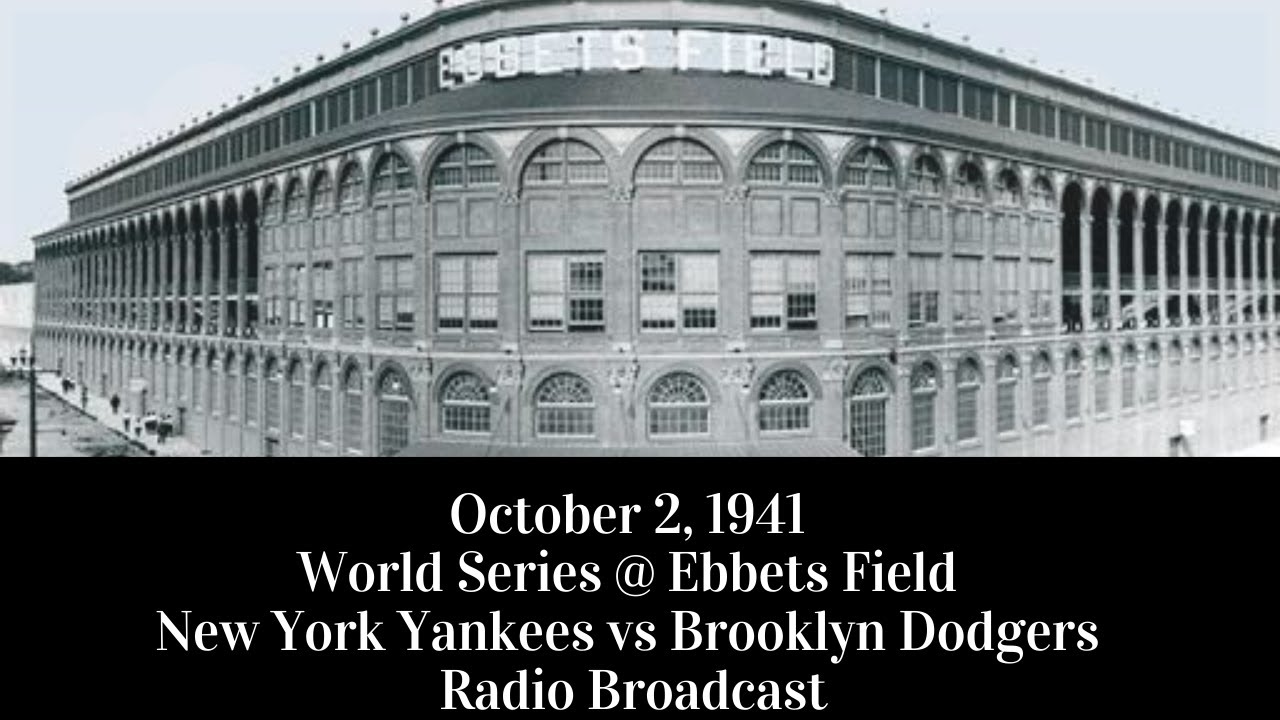 October 2, 1941 World Series Game 2 Brooklyn Dodgers @ New York Yankees