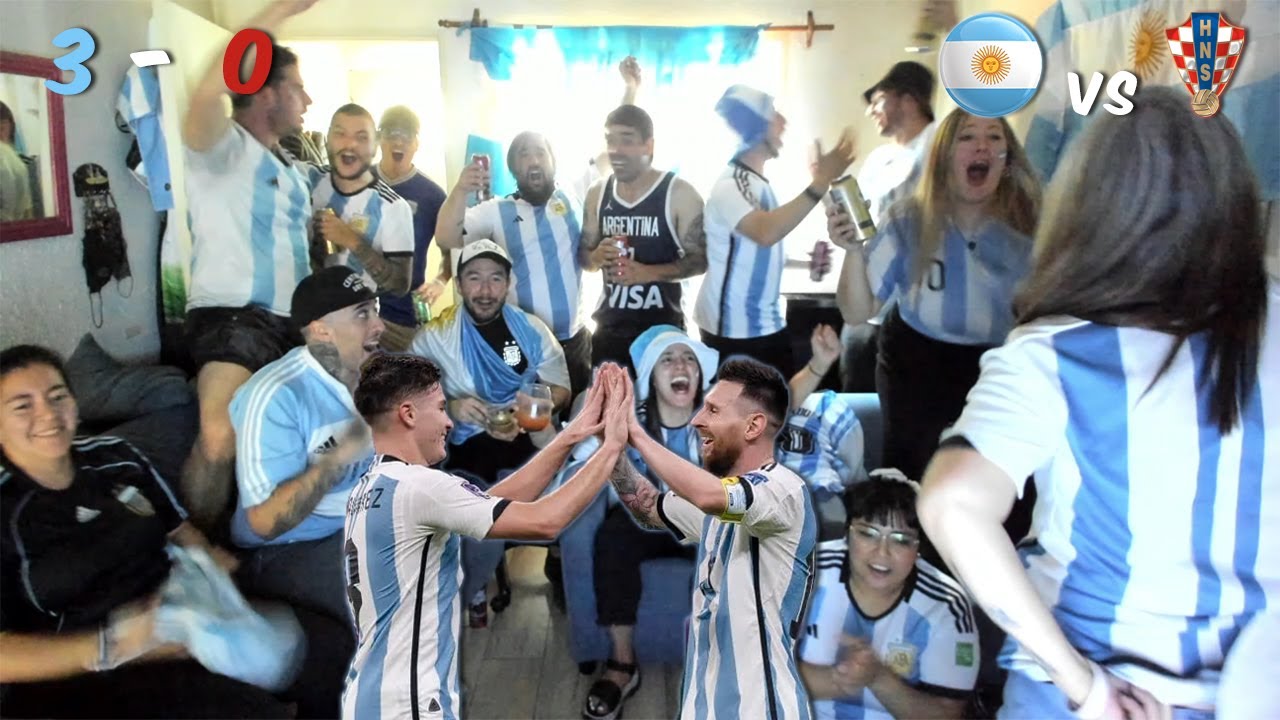 ARGENTINA 3 VS CROCIA 0 | REACCION DE HINCHAS ARGENTINOS | MUNDIAL QATAR 2022 | SEMIFINAL DEL MUNDO
