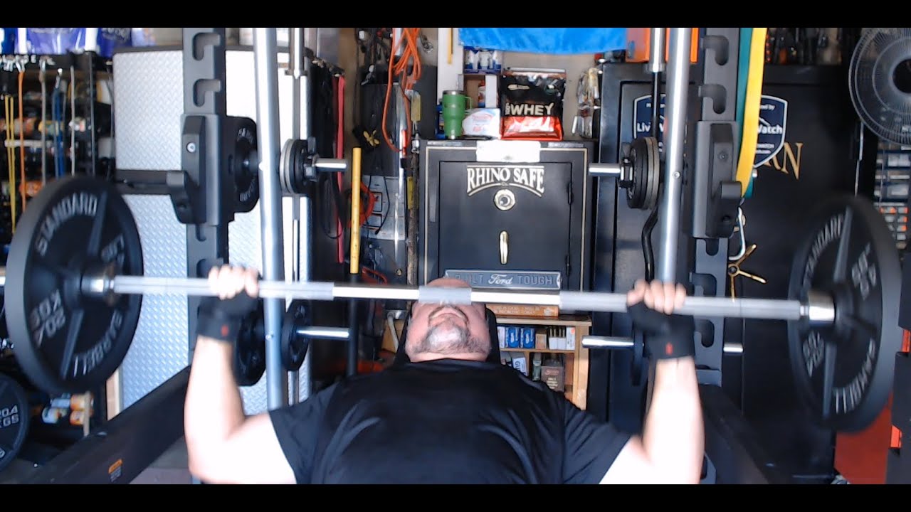 6-3-2025 Chest Triceps, Texas Power Bar,  Barbell Standard Weight Plates and Weight Bench