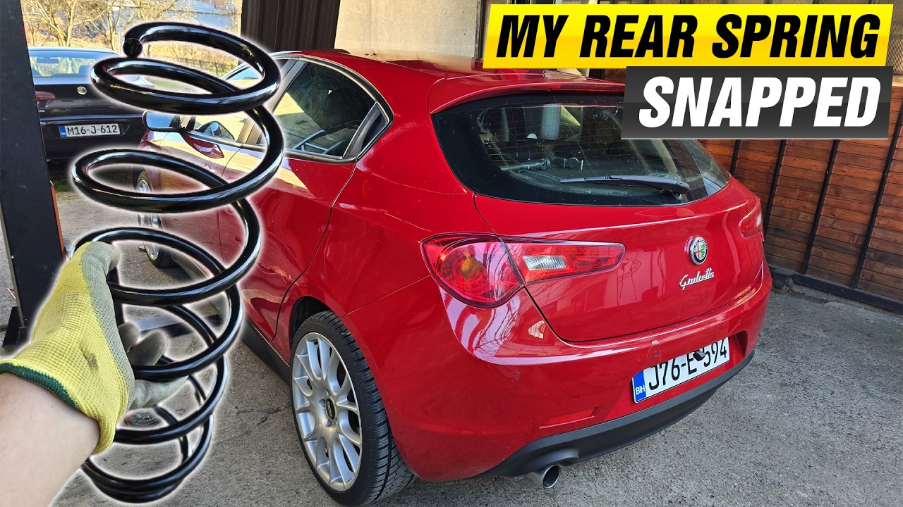 ALFA GIULIETTA DIY REAR SPRING REPLACEMENT, 20 MIN JOB