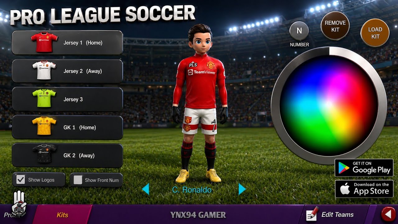 PRO LEAGUE SOCCER Edit Kits Tutorial And Gameplay(season 22/23) Android&Ios