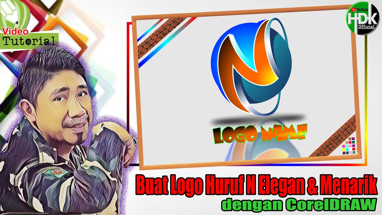 Buat Logo di CorelDraw | BUAT LOGO HURUF N ELEGAN DAN MENARIK DI COREL | Tutorial CorelDraw | Bag_7