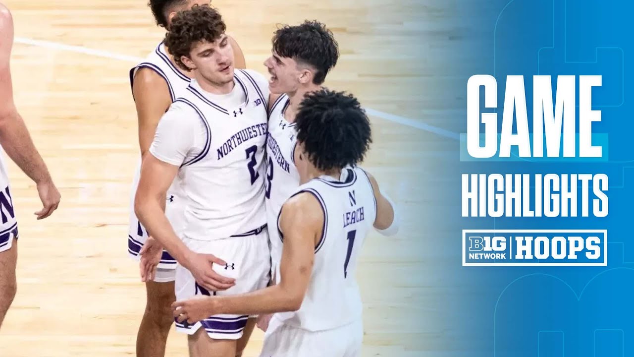 Pepperdine at Northwestern | HIGHLIGHTS | Big Ten Men's Basketball | 11/22/24