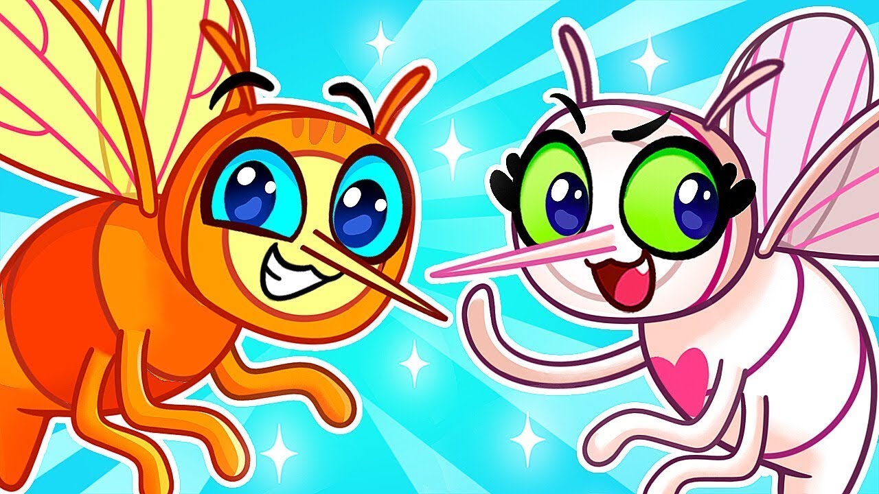 Go Away Mosquito 🌟 Don't Be Scared of Bugs | Educational Cartoons for Kids