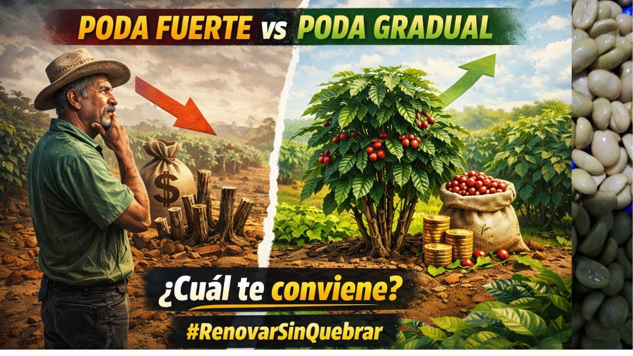 ¿Poda fuerte o poda gradual? La decisión que puede salvar (o quebrar) tu cafetal. #RenovarSinQuebrar