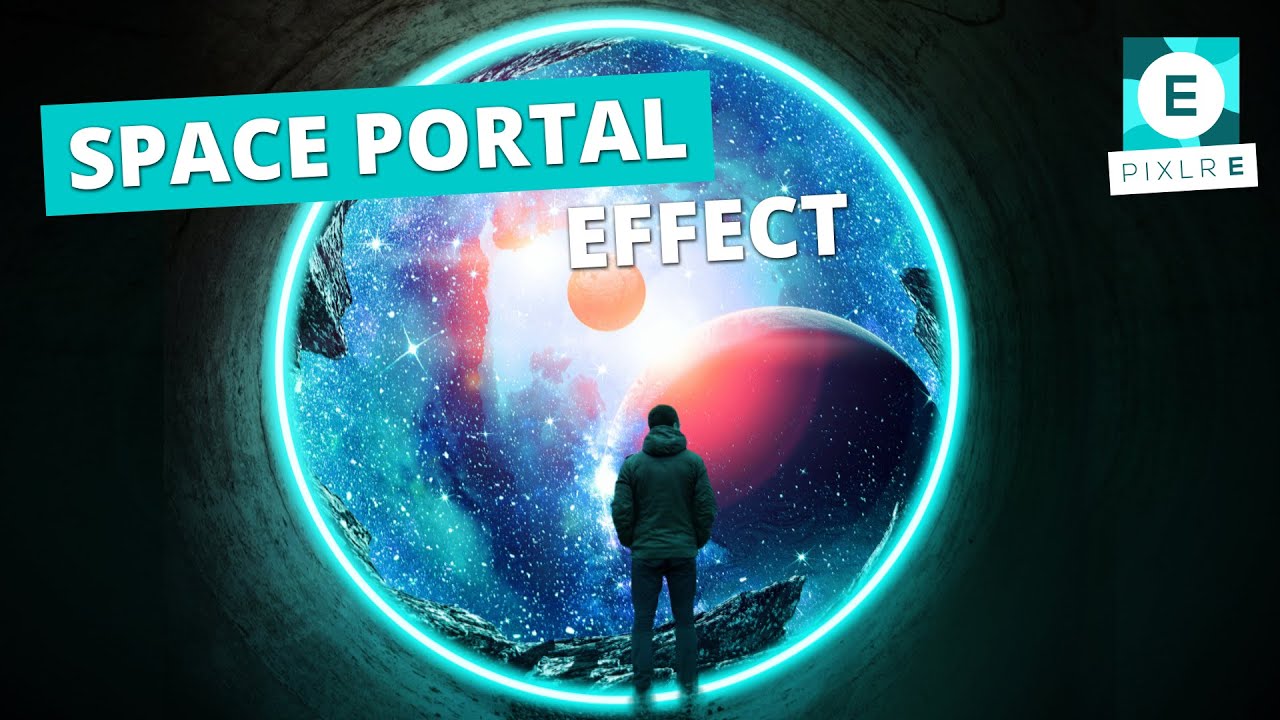Create A Space Portal Effect in Pixlr E