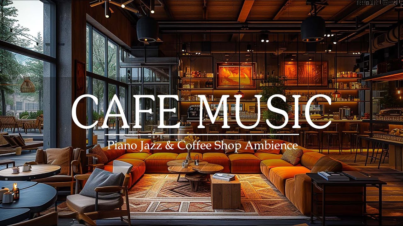 Jazz Relaxing Music in Cozy Coffee Shop Ambience☕Smooth Piano Jazz Music for Study ~Background Music
