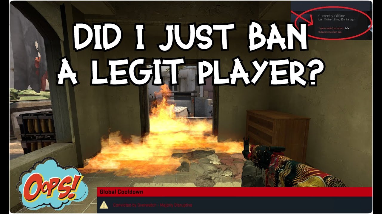 Did I Just Ban A Legit Player CSGO OVERWATCH!