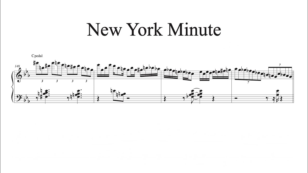 New York Minute (Herbie Hancock transcription)