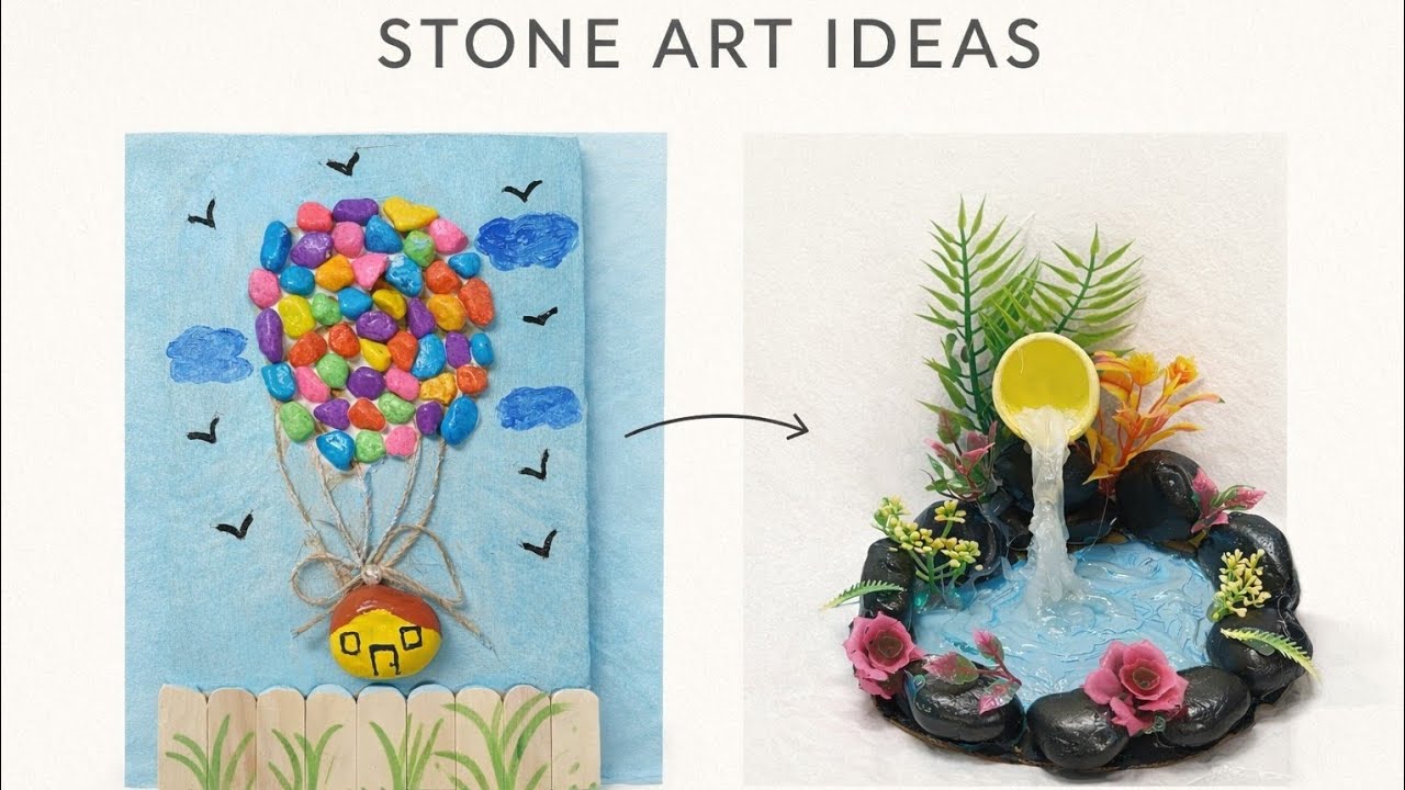 Most beautiful Rock painting ideas 💡#diy #craft 