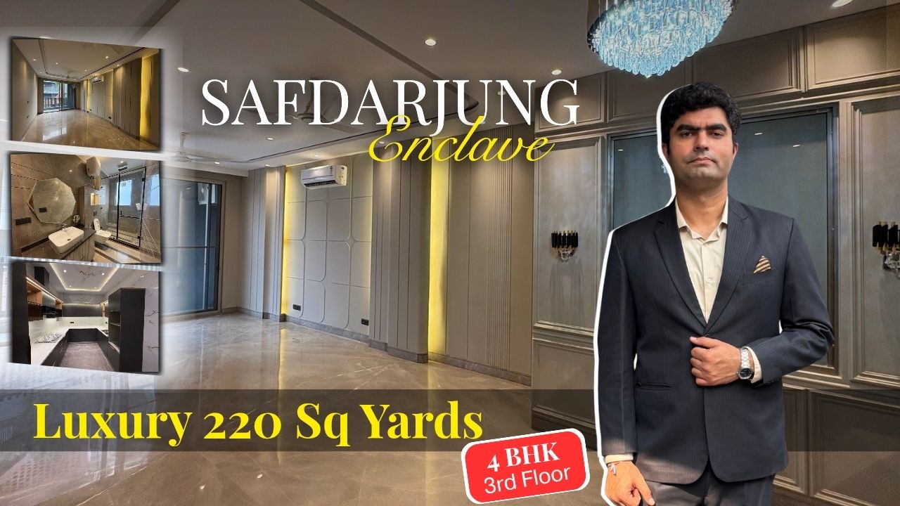 3BHK Builder Floor in Safdarjung Enclave | 220 Sq. Yds | TF +Terrace & Stilt Parking | South Delhi