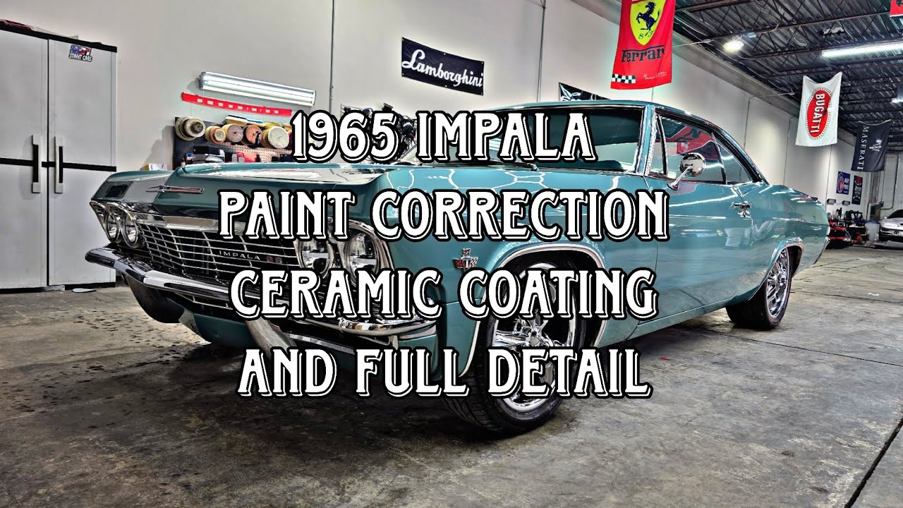 1965 Impala paint correction ceramic coating and full detail