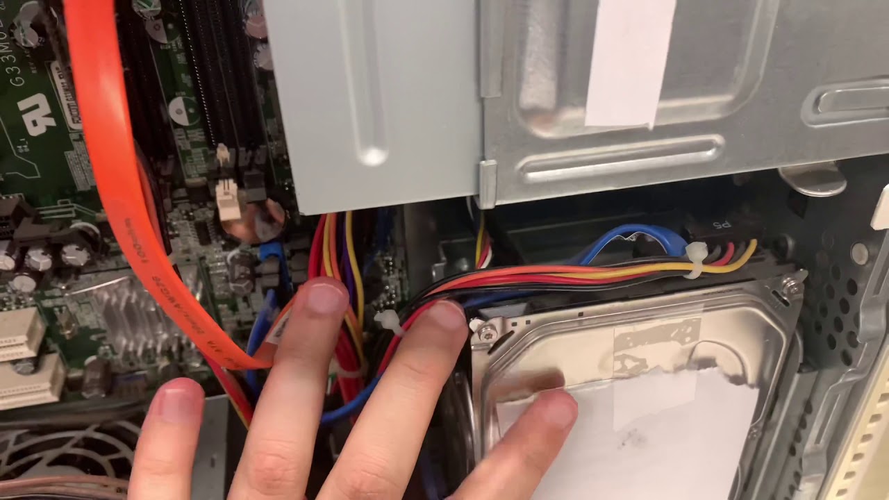 Извлечение жесткого диска из корпуса компьютера Dell Inspiron 530S