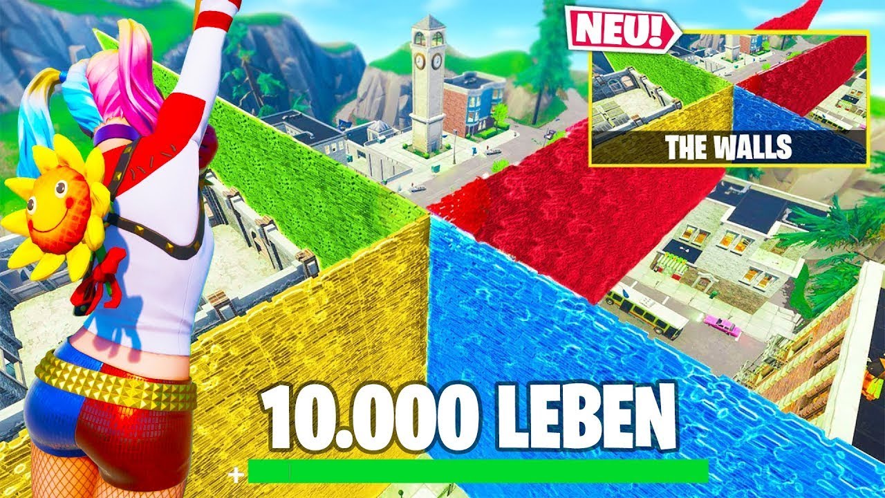 Fortnite RETRO GAMES The Walls mit 2.000 Leben!