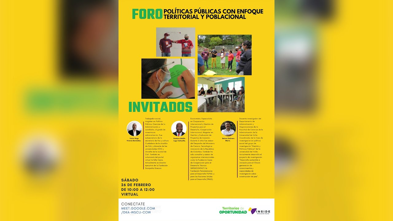 Pol&iacute;ticas P&uacute;blicas con enfoque territorial - INSIDE y TERRITORIO DE OPORTUNIDAD