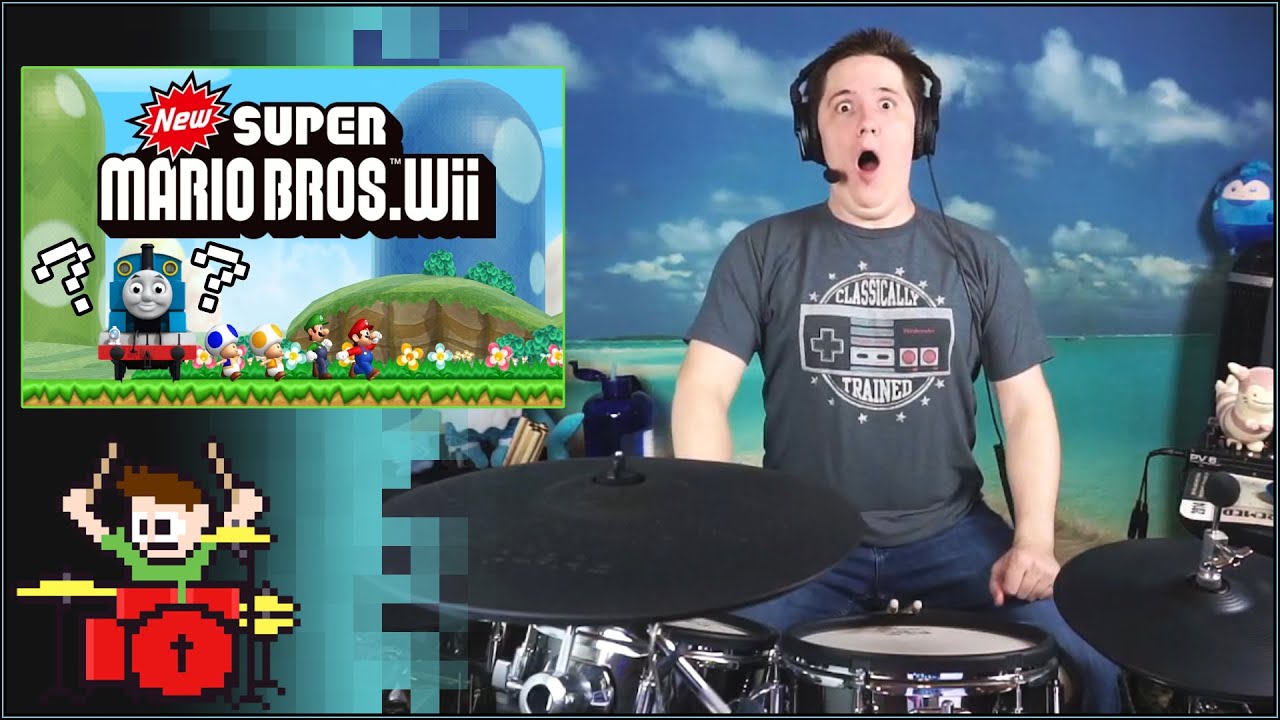 Thomas The Tank Engine In New Super Mario Bros Wii? On Drums?
