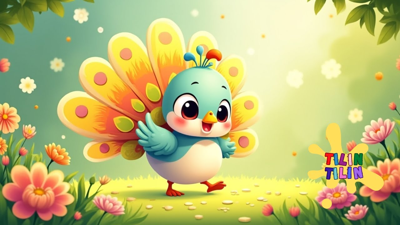 🌈🦚 Canções Infantis para Aprender | Pavão Colorido 🎶 Música Infantil