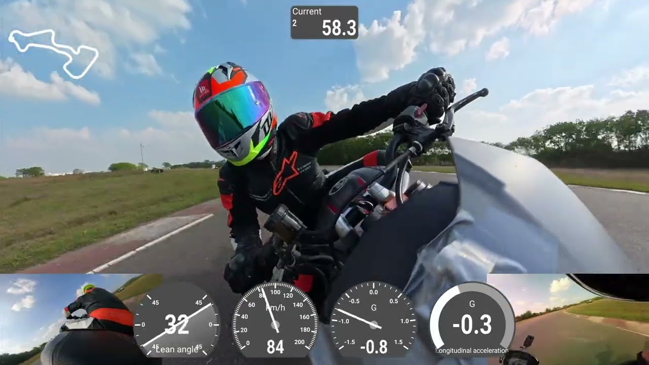 A 2:02 hot lap aboard the Triumph Street Triple RS at the Madras Internation Circuit
