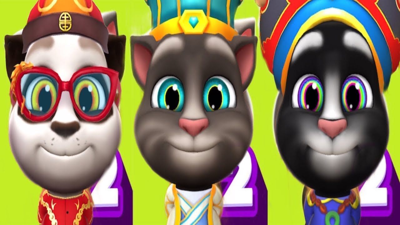 Lucky Panda Vs Regal Outfit Vs Beijing Opera | Level 581 Vs Level 582 Vs Level 583 My Talking Tom 2 