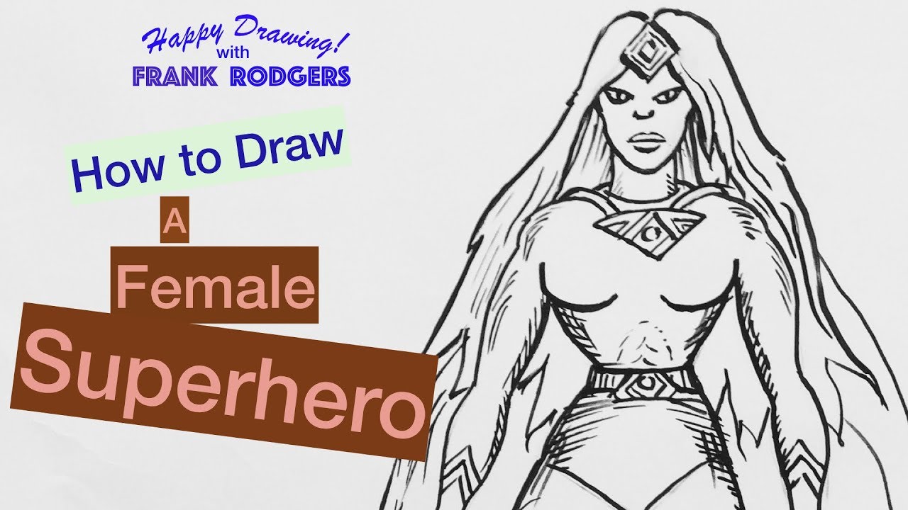 How to draw a Female Superhero - Illustration Live with Frank Rodgers