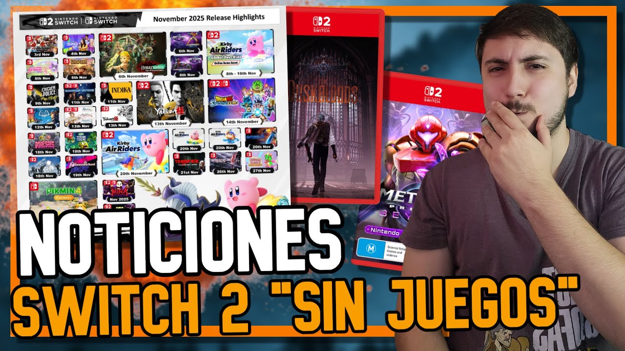 NOTICIONES, SWITCH 2 SIN JUEGOS, DUSKBLOOD completo en cartucho y empieza campaña de METROID PRIME 4