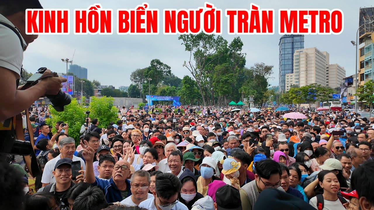 HẾT HỒN VỠ TRẬN BIỂN NGƯỜI TRÀN VÀO METRO BẾN THÀNH SUỐI TIÊN | メトロ ベンタンスオイティエンを体験