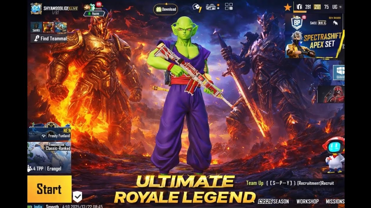 BGMI ULTIMATE ROYALE LEGEND RANK PUSH