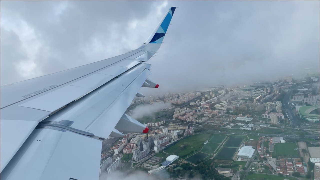 Brand New Azores Airlines A321LR NEO Takeoff Lisbon, Portugal