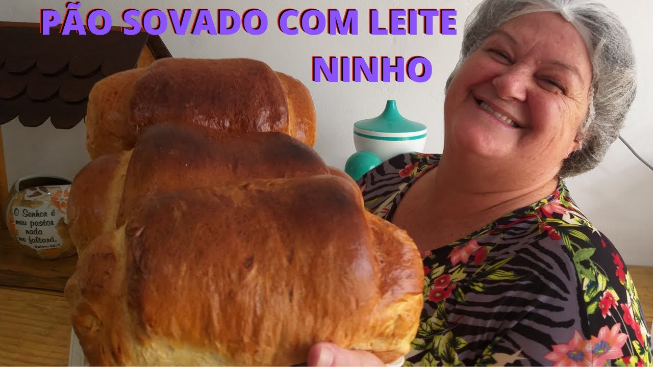 PÃO SOVADO COM LEITE NINHO - DELICIOSO E FÁCIL DE FAZER...