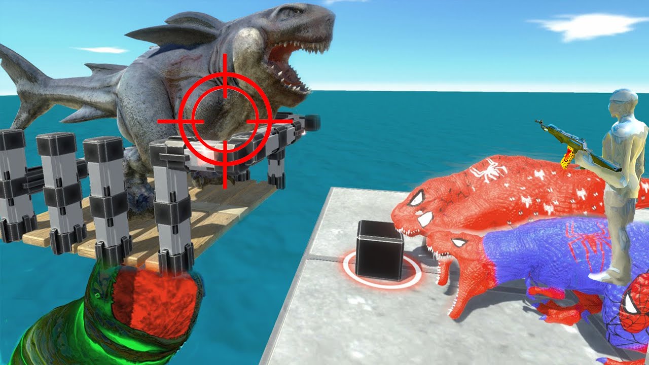 FPS AVATAR DROP MEGALODON REX TO BLOOP IN ZIG ZAG STAIRS CHALLENGE - ARBS