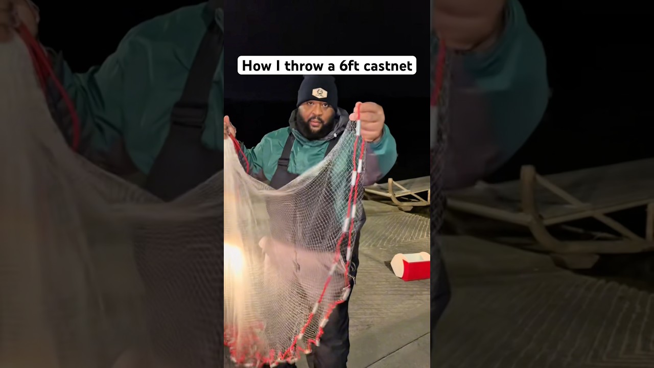 This is how I throw a 6ft castnet. #fishing #fishingvideos #howto #outdoors #castnet
