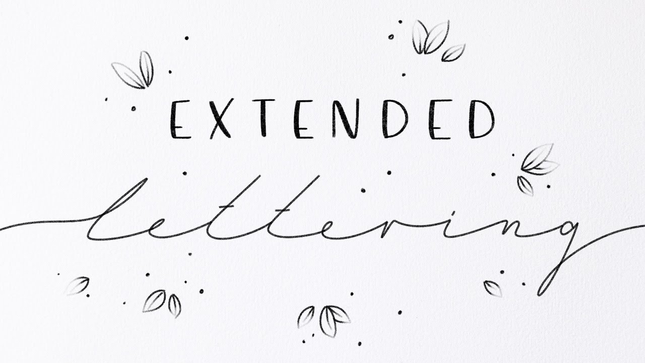 Lerne die edelste Schrift! 😍 (Extended Lettering Anleitung)