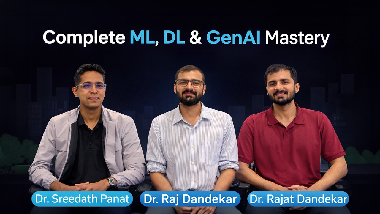 A complete ML-DL-GenAI pathway for students and professionals | By MIT, Purdue PhDs