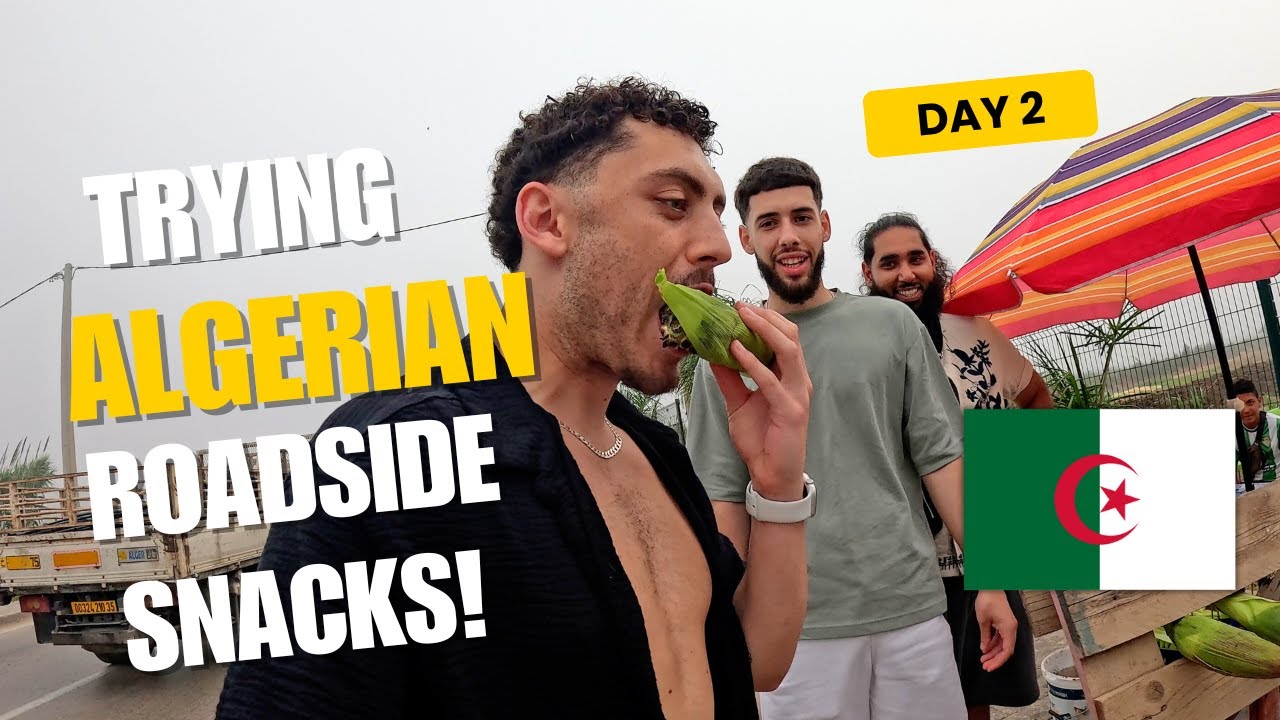 TRYING SNACKS FROM THE SIDE OF THE ROAD (ALGERIA DAY 2)