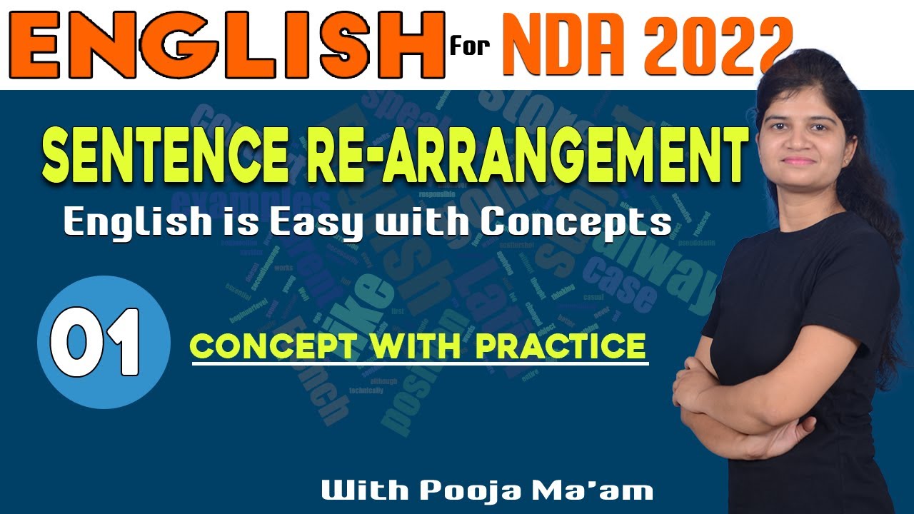 NDA 1 2022 Online English Classes |Sentence Rearrangement-01 | Pooja Ma'am  #EnglishGrammar