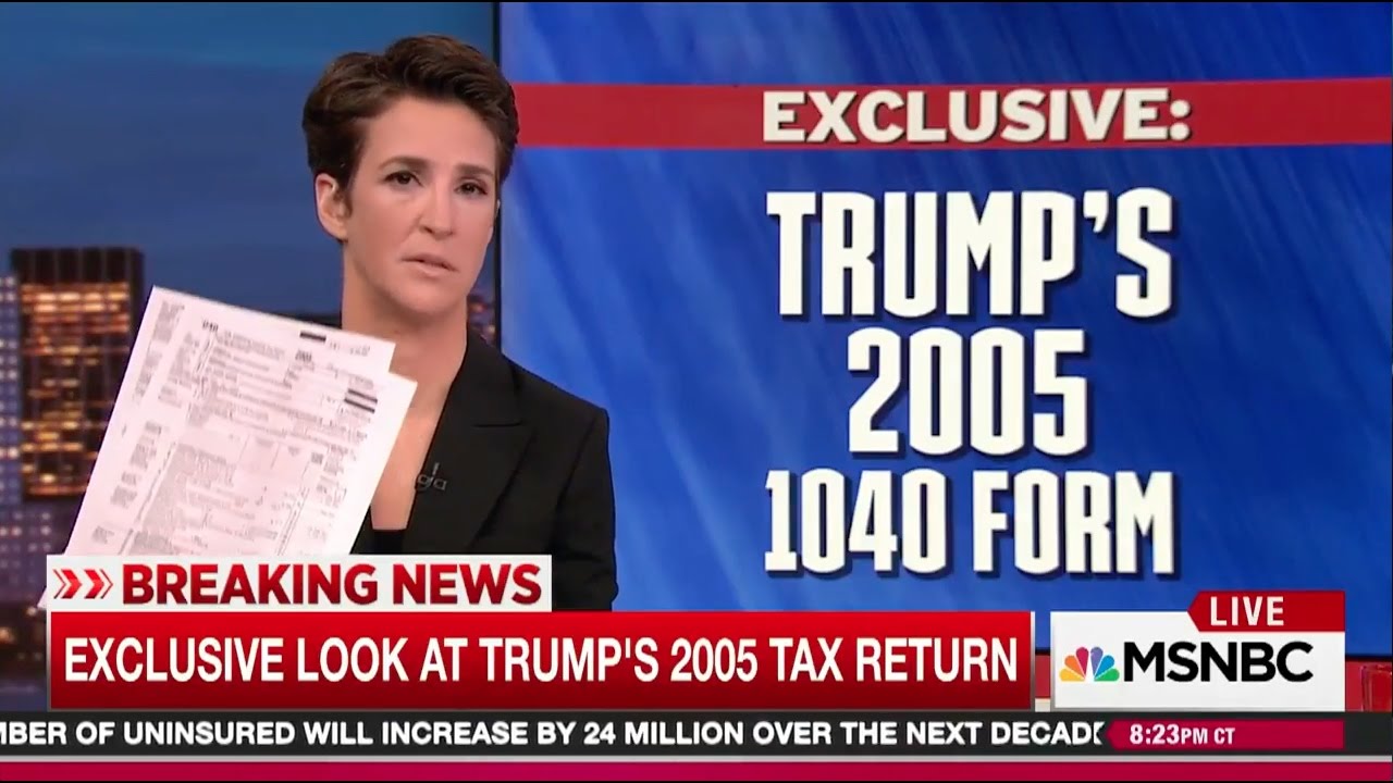 Rachel Maddow Releases Trump's Tax Returns in Biggest Over-Hyped Live TV Epic Fail in History