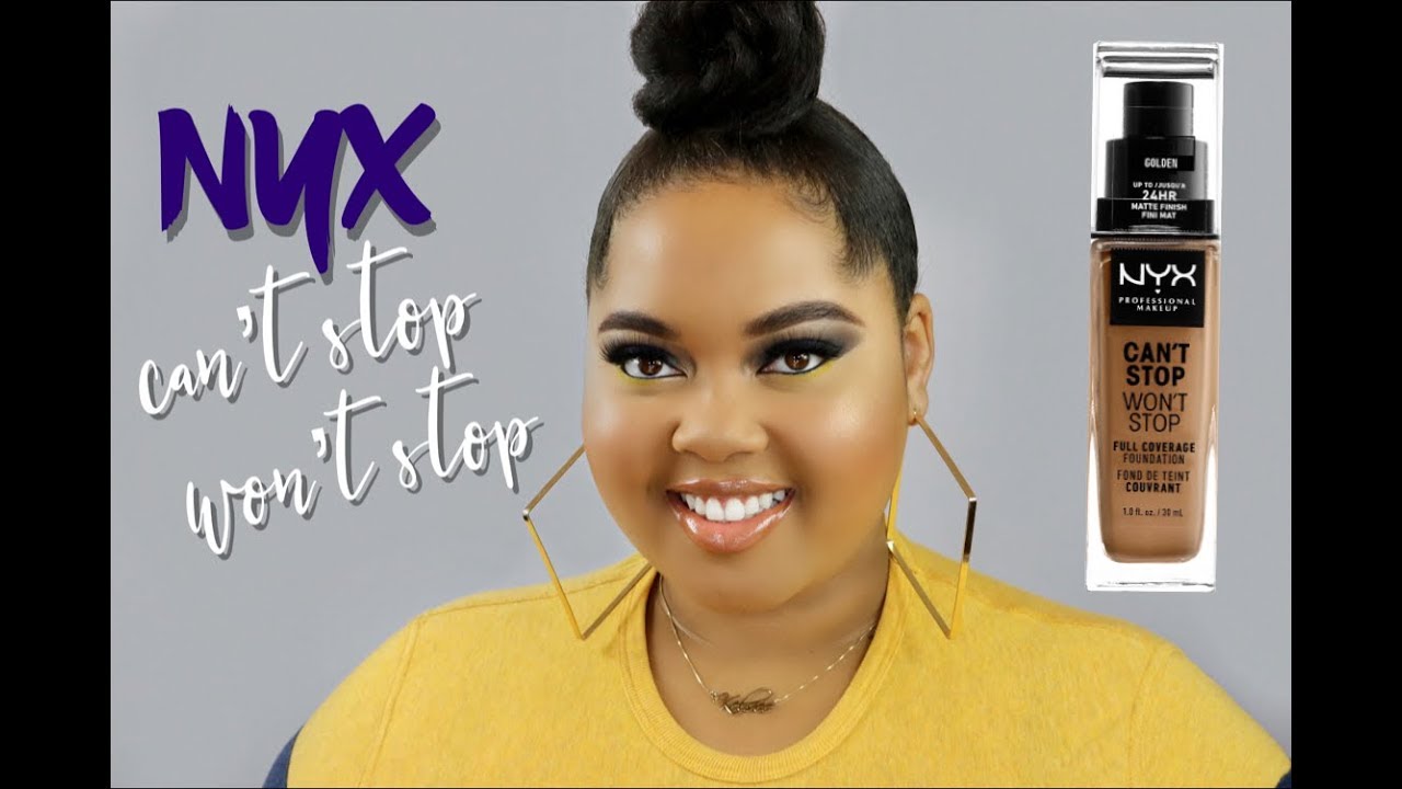 NYX Can't Stop Won't Stop Foundation Review & Wear Test