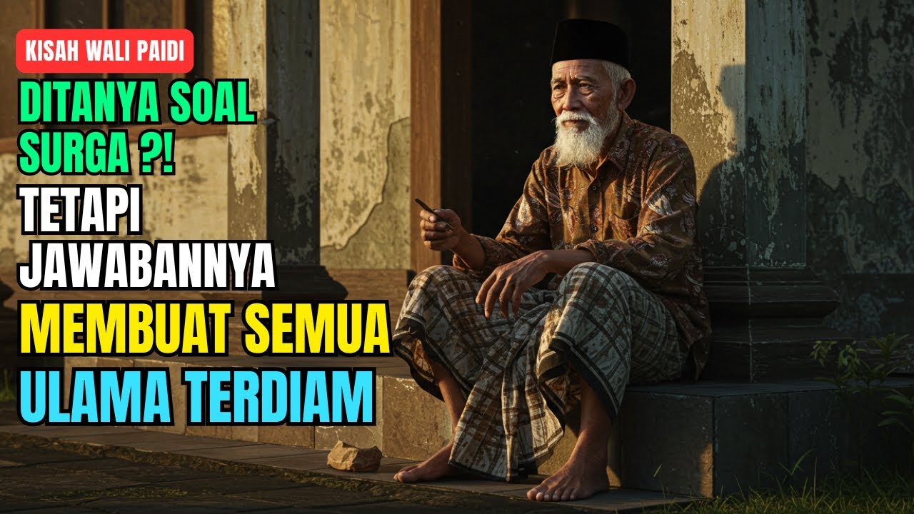 Kisah Wali Paidi Ditanya Soal Surga ?! Tetapi Jawabannya Membuat Semua Ulama Terdiam