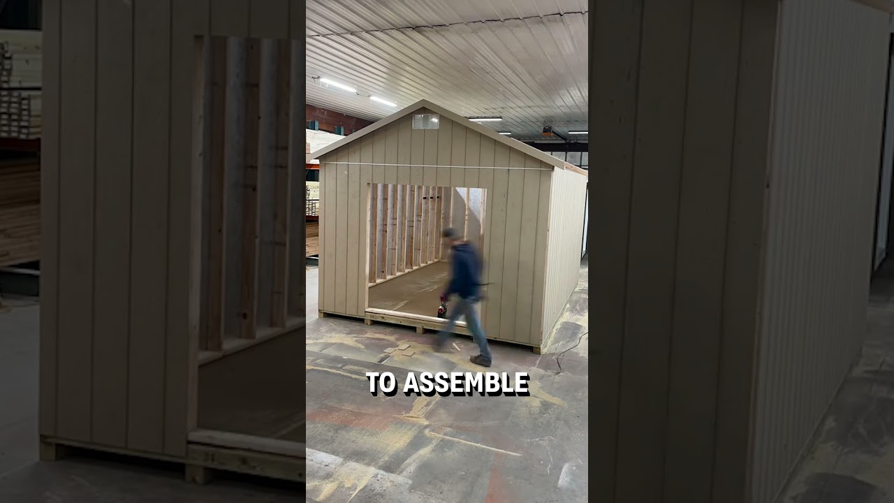 Time lapse of 14 hour shed build! 😮👏  -  🎥 theshedguymi