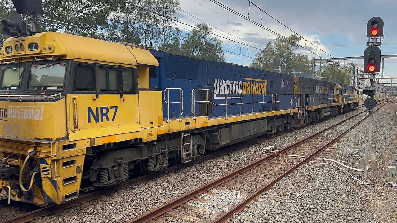 21/2/26 - Pacific National 6BM4 passing Rhodes with NR50, NR16, and NR7