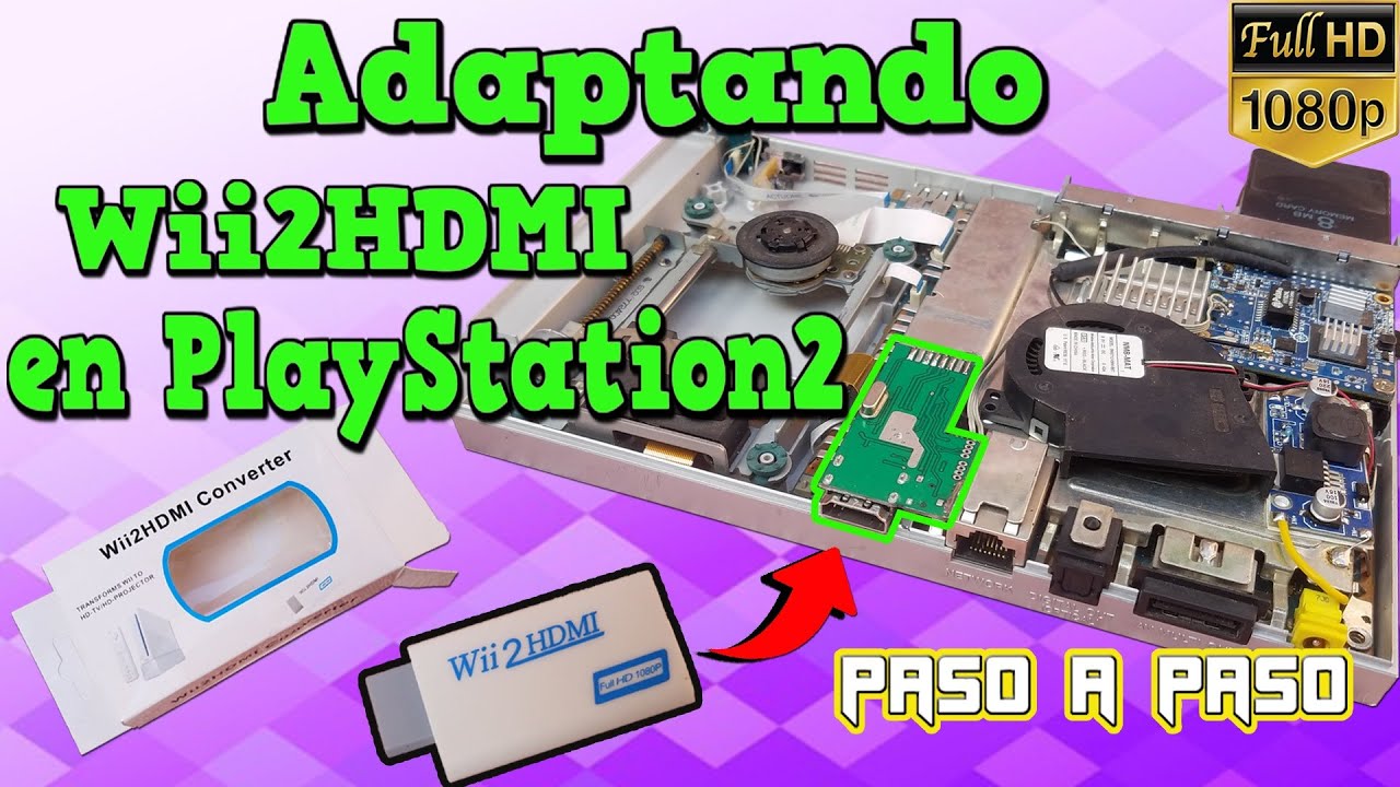 Colocando salida HDMI a PlayStation 2 (Wii2Hdmi)