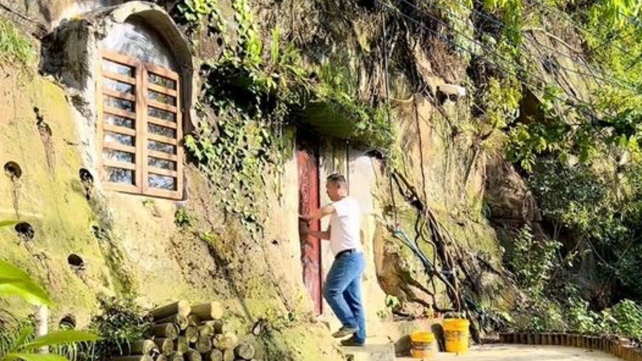He Built a House Inside a Rock | Amazing & Skillful Worker