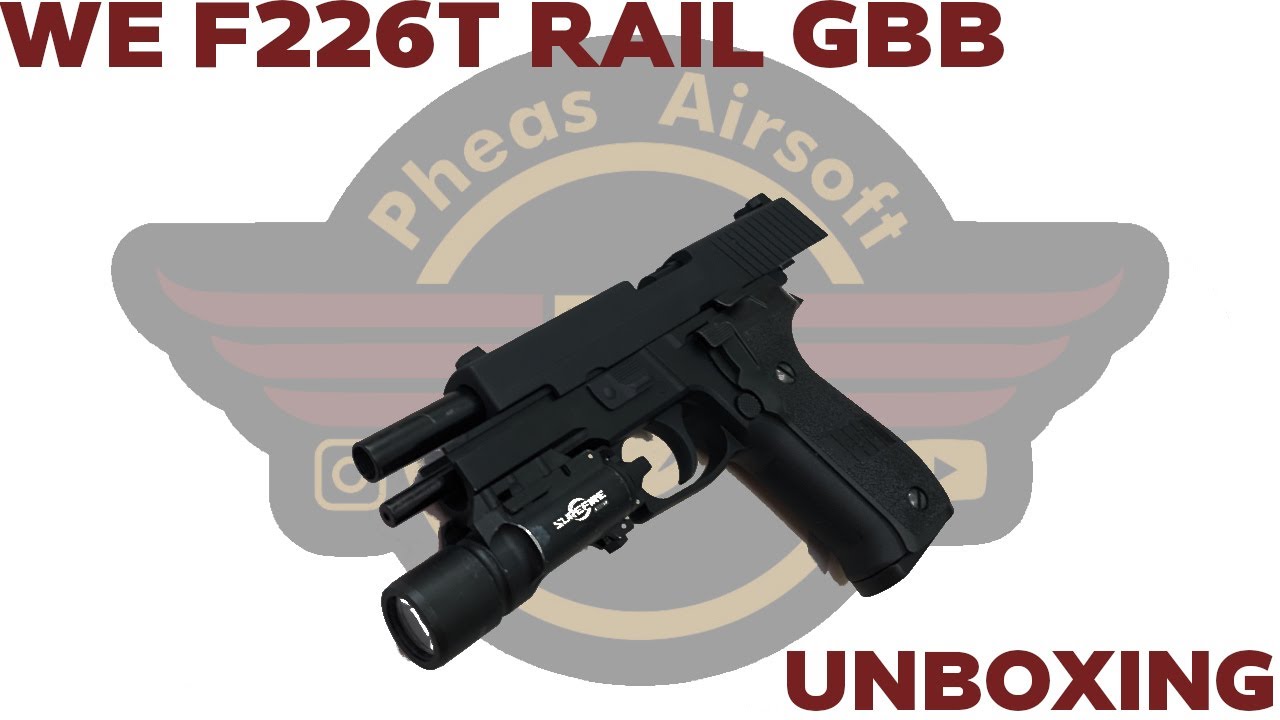 [РАСПАКОВКА] WE F226 RAILED — цельнометаллический пистолет P226 GBB