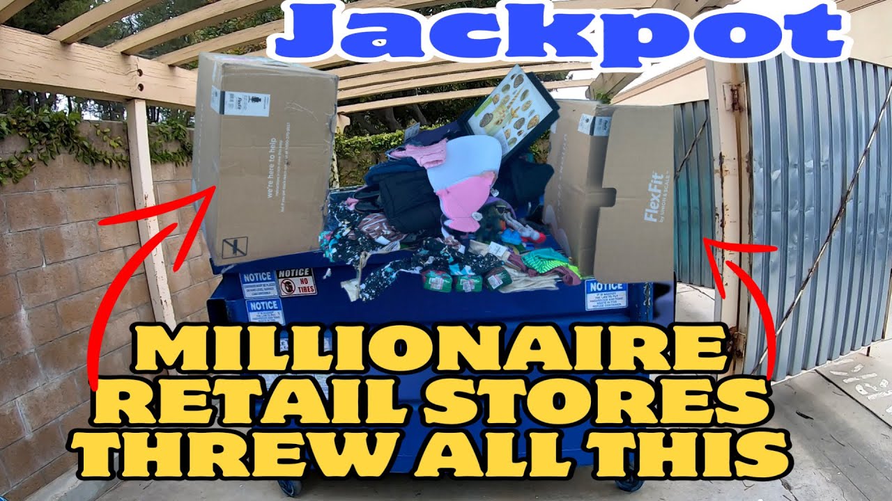DUMPSTER DIVING - MULTI- MILIONAIR RETAIL STORES KEEP THROWING ALL THIS IN THEIR TRASH. HUGE HAUL